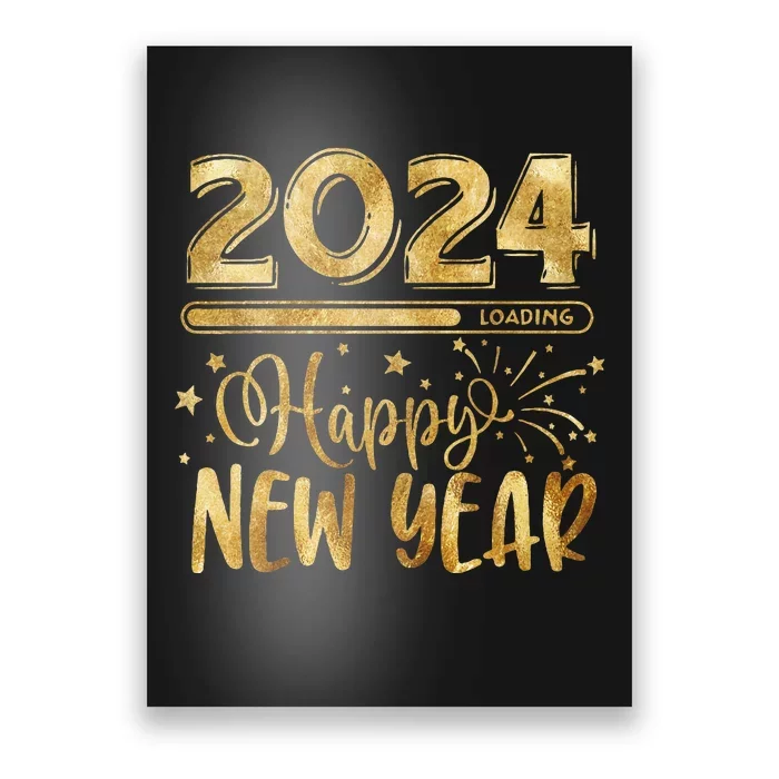 New Years Eve Party Supplies 2024 Happy New Year Fireworks Poster