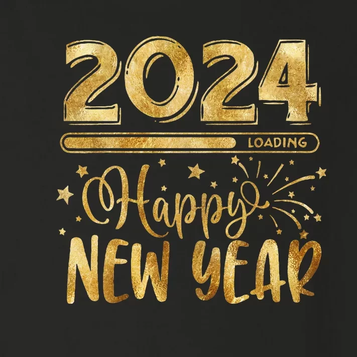 New Years Eve Party Supplies 2024 Happy New Year Fireworks Toddler Long Sleeve Shirt