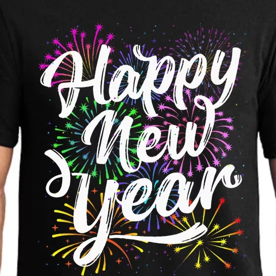 New Years Eve Party Supplies 2024 Happy New Year Fireworks Pajama Set