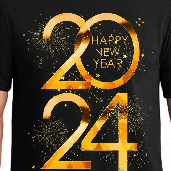 New Years Eve Party Supplies 2024 Happy New Year Fireworks Pajama Set