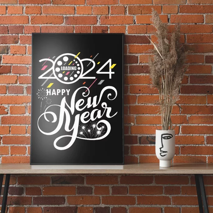 New Years Eve Party Supplies 2024 Happy New Year Fireworks Poster