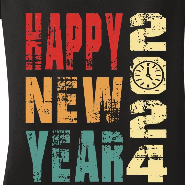 New Years Eve Party Happy new years 2024 Women's V-Neck T-Shirt