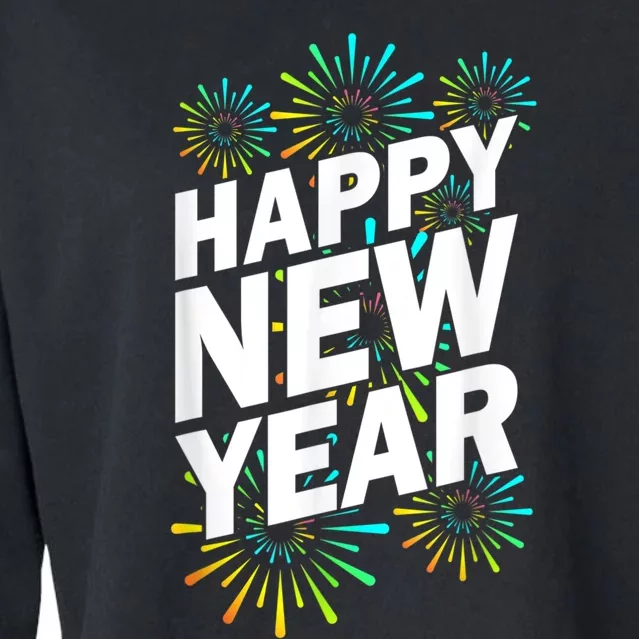 New YearS Eve Happy New Year Cropped Pullover Crew