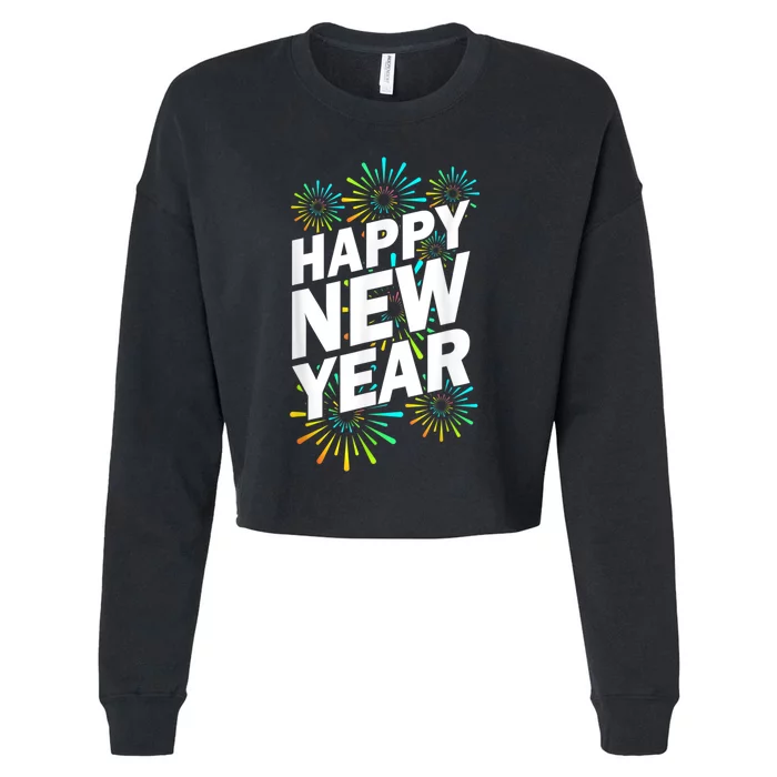 New YearS Eve Happy New Year Cropped Pullover Crew