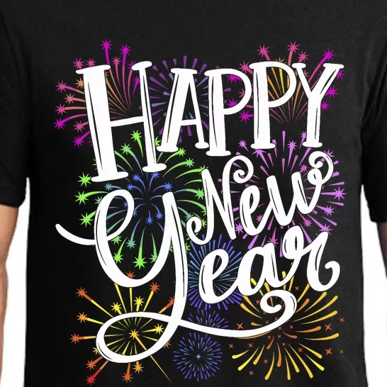 New Years Eve Party Supplies 2024 Happy New Year Fireworks Pajama Set