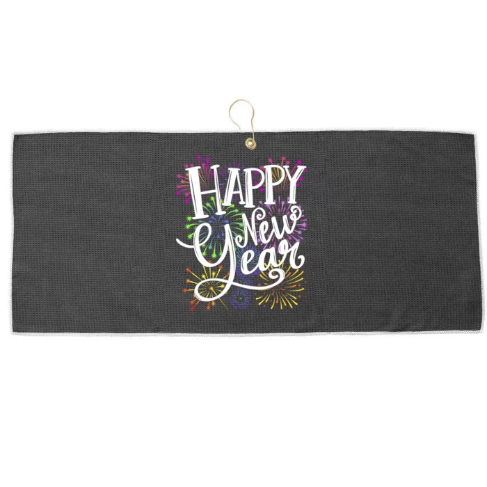 New Years Eve Party Supplies 2024 Happy New Year Fireworks Large Microfiber Waffle Golf Towel