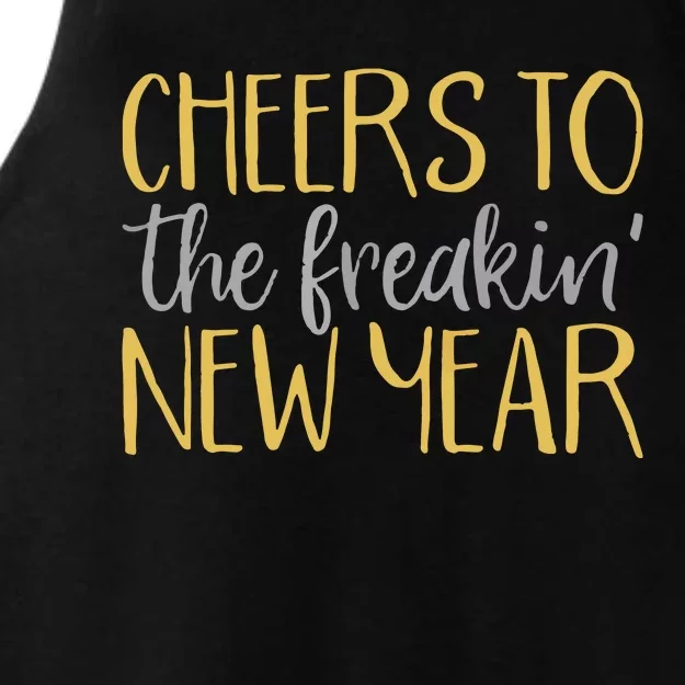 New Years Eve For Funny Happy New Year Party Ladies Tri-Blend Wicking Tank