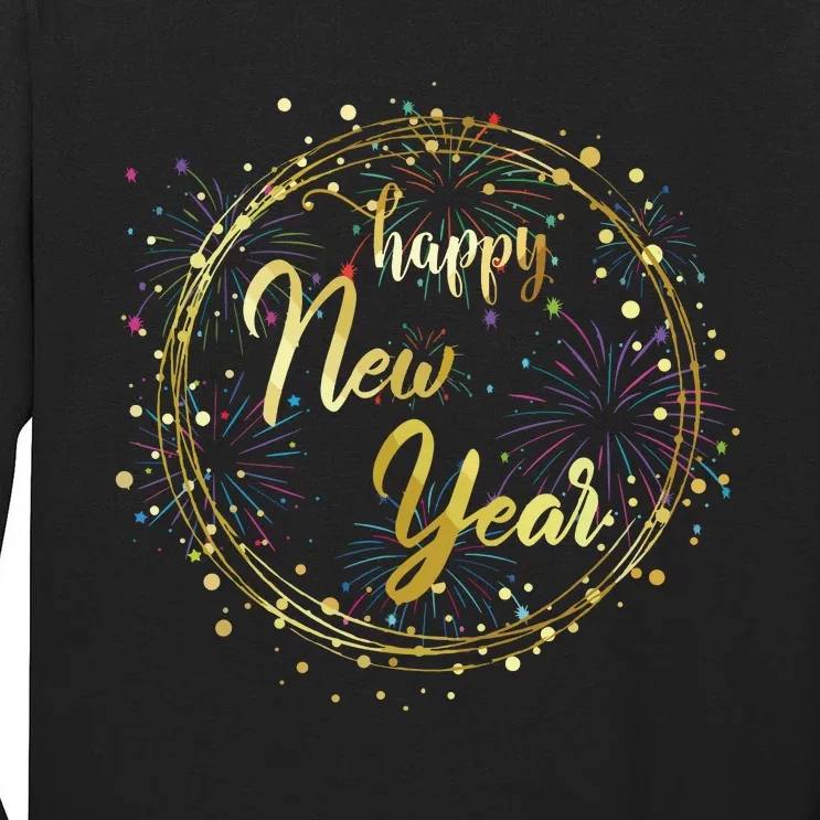 New Years Eve Party Supplies 2024 Happy New Year Family Tall Long Sleeve T-Shirt