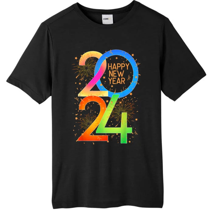 New YearS Eve 2024 Colorful Nye Party ChromaSoft Performance T-Shirt