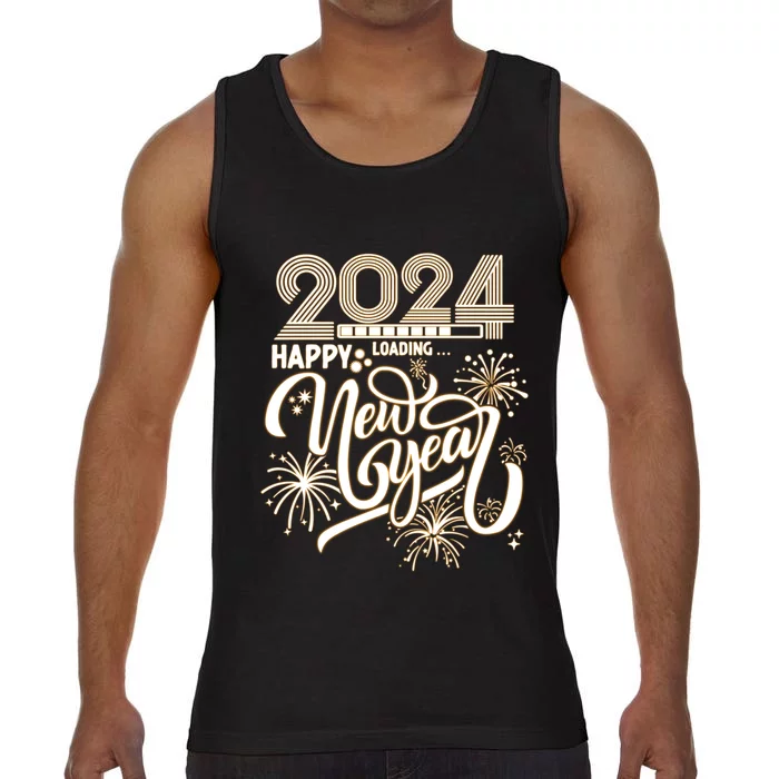 New Years Eve Party Supplies 2024 Happy New Year Fireworks Comfort Colors® Tank Top