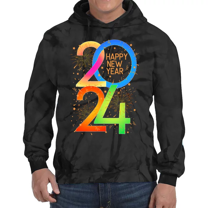 New YearS Eve 2024 Colorful Nye Party Tie Dye Hoodie