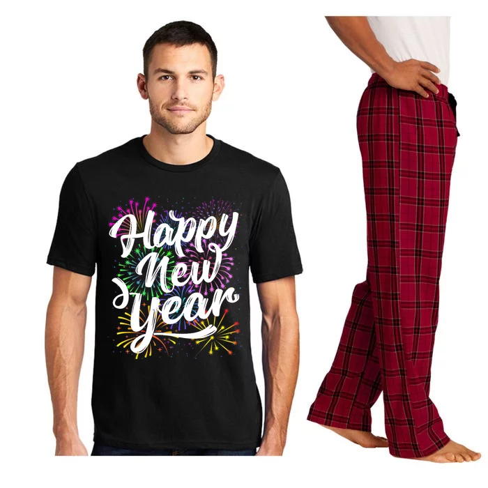 New Years Eve Party Supplies 2024 Happy New Year Fireworks Pajama Set