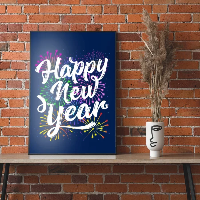 New Years Eve Party Supplies 2024 Happy New Year Fireworks Poster