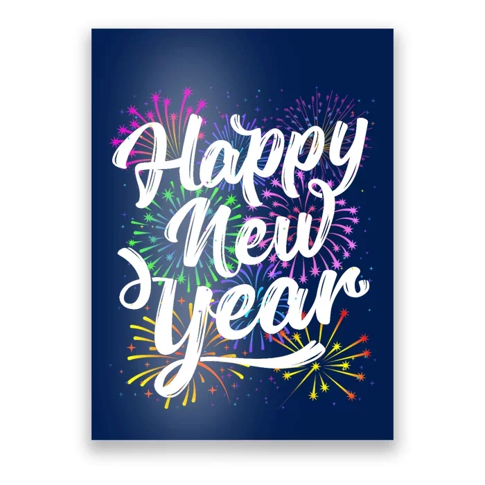 New Years Eve Party Supplies 2024 Happy New Year Fireworks Poster