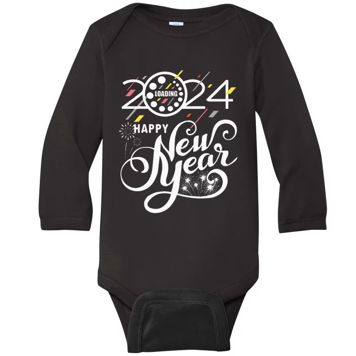 New Years Eve Party Supplies 2024 Baby Long Sleeve Bodysuit