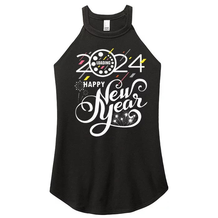 New Years Eve Party Supplies 2024 Women’s Perfect Tri Rocker Tank