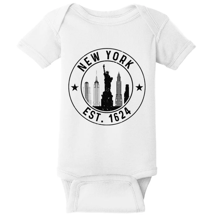 New York Est. 1624 New York City Lover Nyc Baby Bodysuit