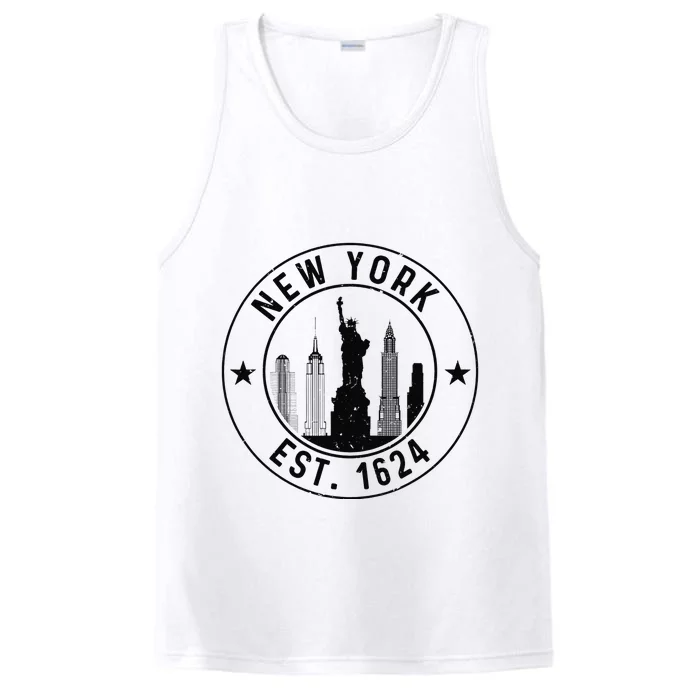 New York Est. 1624 New York City Lover Nyc Performance Tank