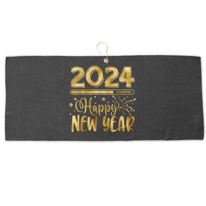 New Years Eve Party Supplies 2024 Happy New Year Fireworks Large Microfiber Waffle Golf Towel