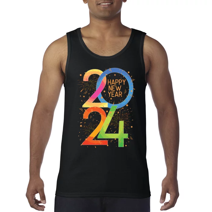 New Years Eve 2024 Colorful Nye Party Tank Top