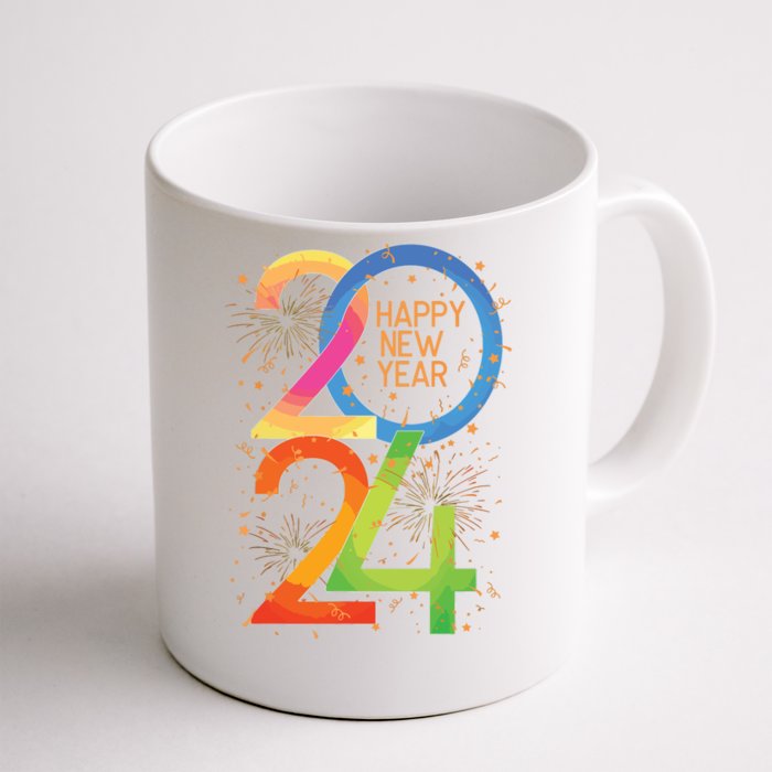 New Years Eve 2024 Colorful Nye Party Front & Back Coffee Mug