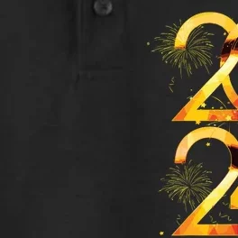 New Years Eve Party Supplies 2024 Happy New Year Fireworks Dry Zone Grid Performance Polo