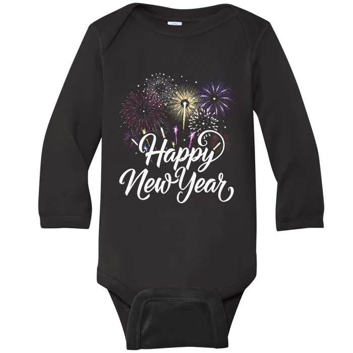 New Years Eve Party Supplies NYE 2024 Baby Long Sleeve Bodysuit