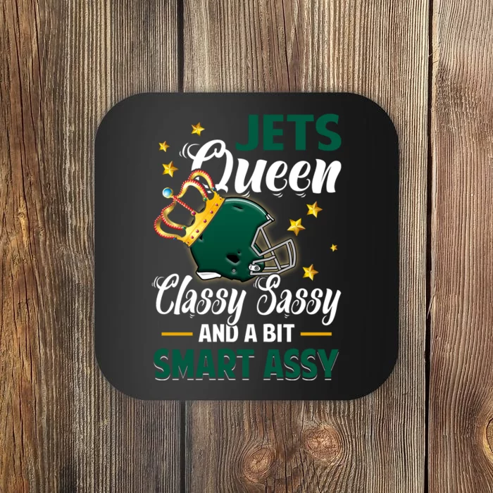 New York Football Queen Classy Sassy And A Bit Smart Assy Coaster