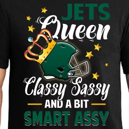 New York Football Queen Classy Sassy And A Bit Smart Assy Pajama Set