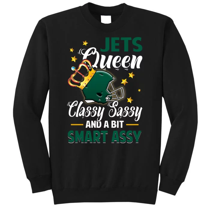 New York Football Queen Classy Sassy And A Bit Smart Assy Tall Sweatshirt