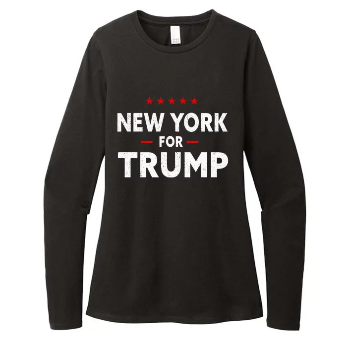 New York For Trump 2024 47th President Of The Usa Womens CVC Long Sleeve Shirt