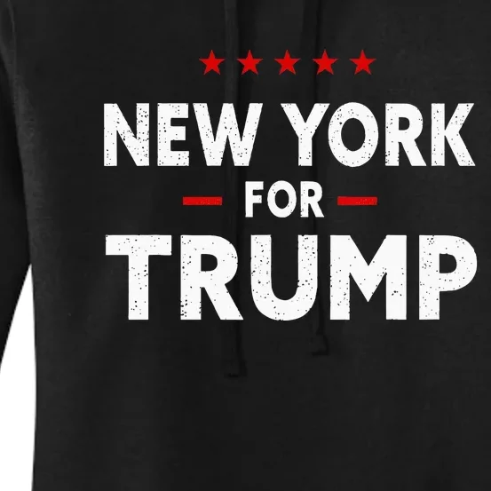 New York For Trump 2024 47th President Of The Usa Women's Pullover Hoodie