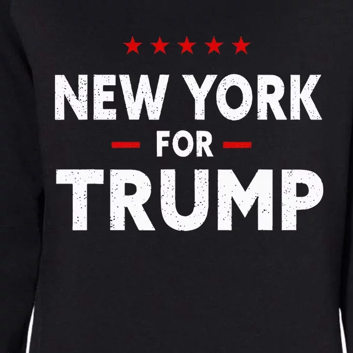 New York For Trump 2024 47th President Of The Usa Womens California Wash Sweatshirt