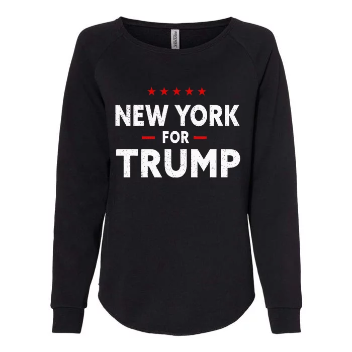 New York For Trump 2024 47th President Of The Usa Womens California Wash Sweatshirt