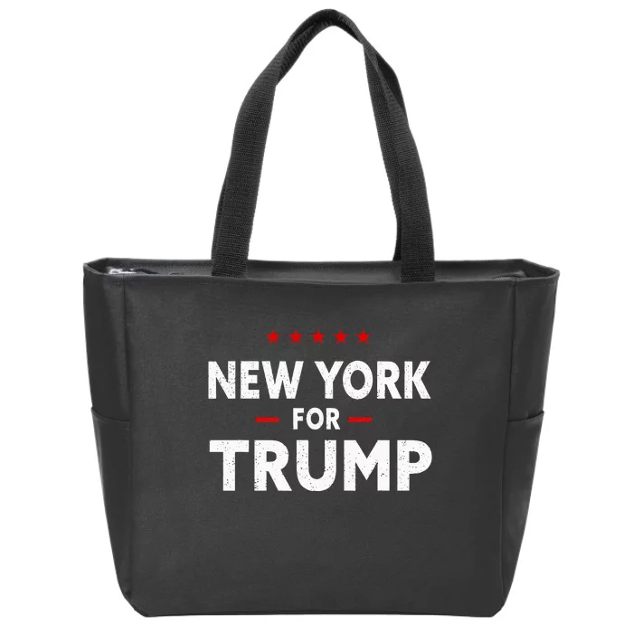 New York For Trump 2024 47th President Of The Usa Zip Tote Bag