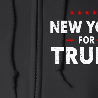 New York For Trump 2024 47th President Of The Usa Full Zip Hoodie