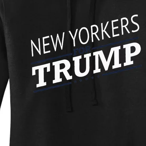 New York For Trump 2024 Second President Election Women's Pullover Hoodie