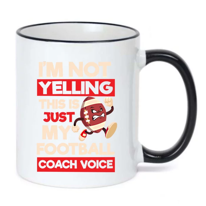 Not Yelling Football Coach Voice Design Football Coach Gift Black Color Changing Mug