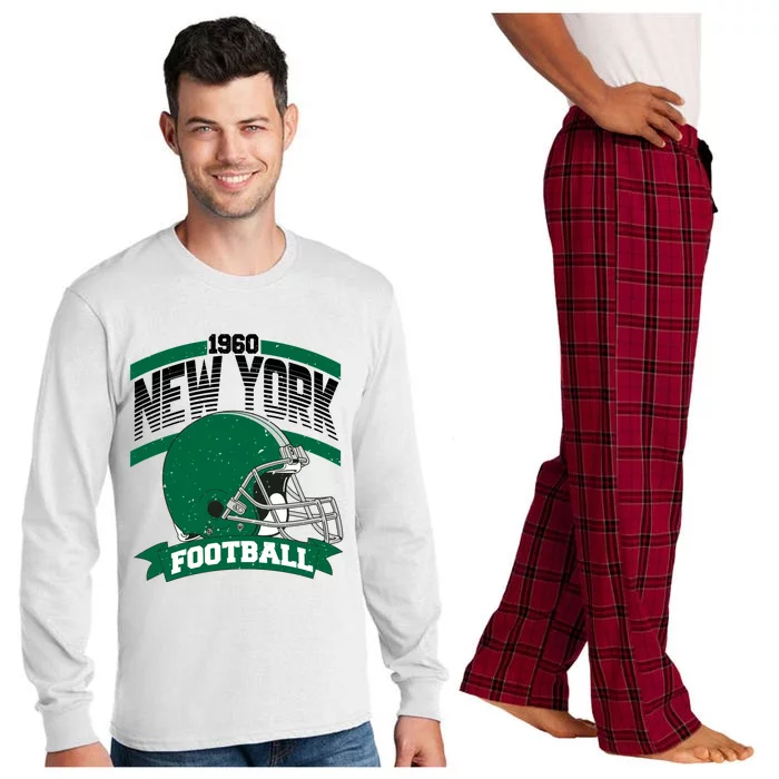 New York Football Team Supporter Long Sleeve Pajama Set