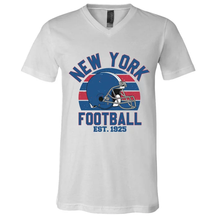 New York Football Est 1925 Football Team Supporter V-Neck T-Shirt