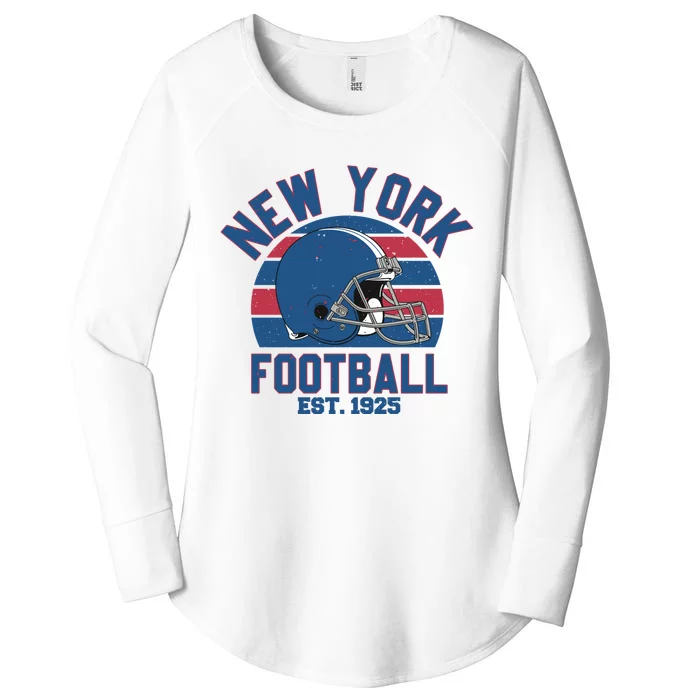 New York Football Est 1925 Football Team Supporter Women's Perfect Tri Tunic Long Sleeve Shirt