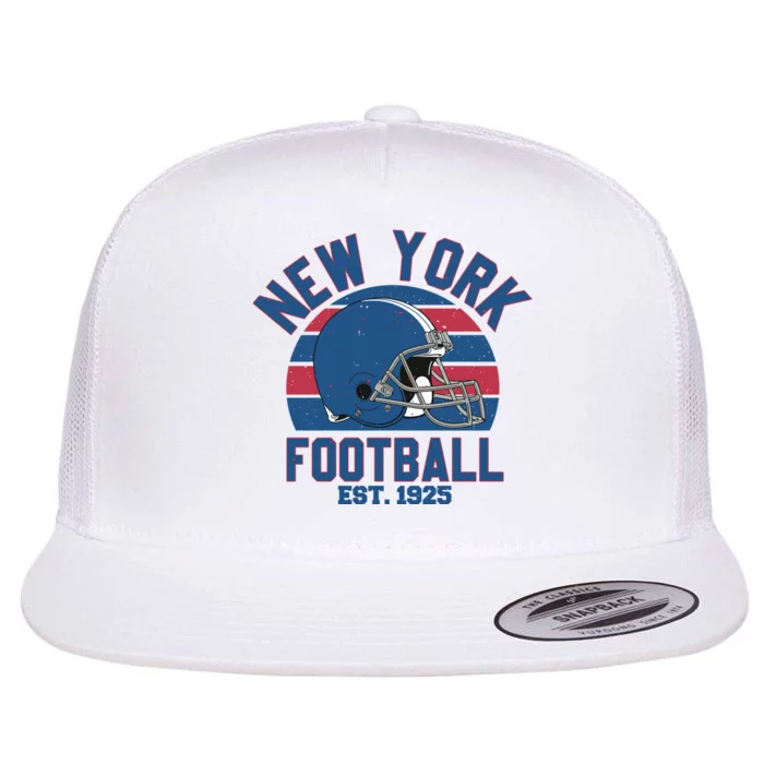 New York Football Est 1925 Football Team Supporter Flat Bill Trucker Hat