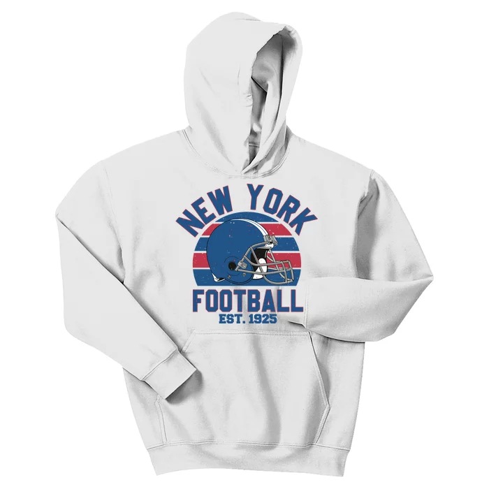 New York Football Est 1925 Football Team Supporter Kids Hoodie