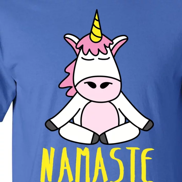 Namaste Yoga Funny Meditating Magical Creature Gift Tall T-Shirt