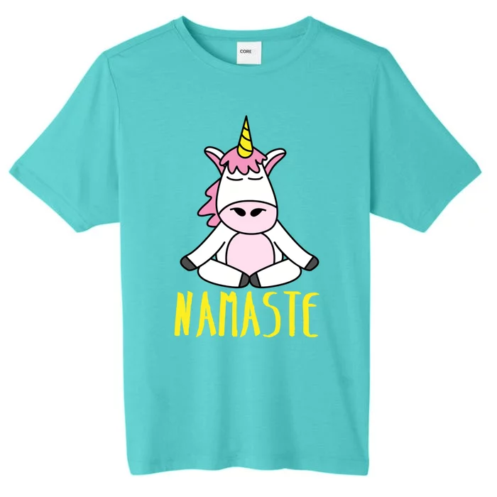 Namaste Yoga Funny Meditating Magical Creature Gift ChromaSoft Performance T-Shirt