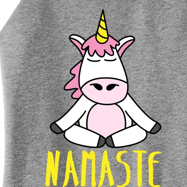 Namaste Yoga Funny Meditating Magical Creature Gift Women’s Perfect Tri Rocker Tank