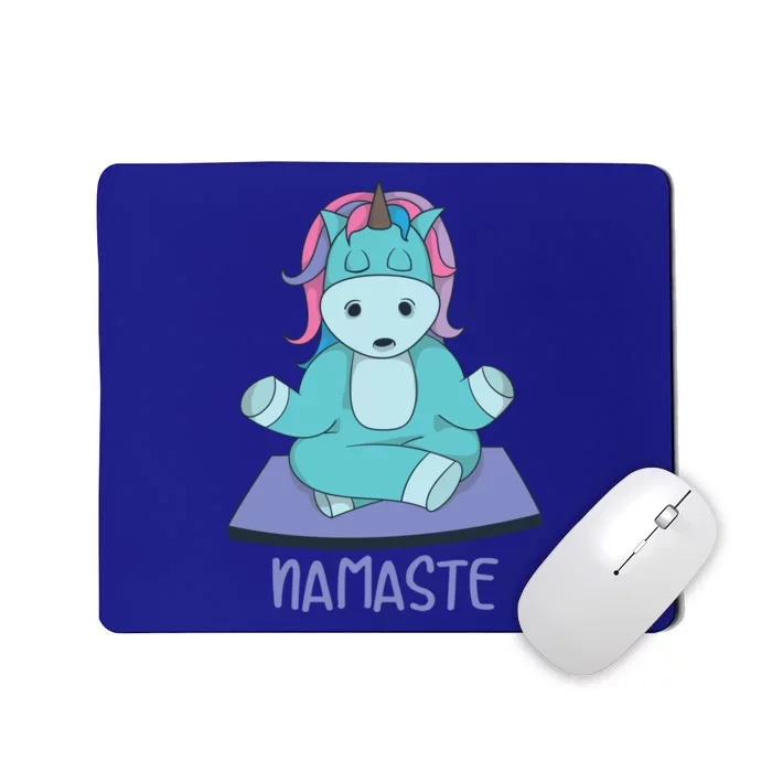 Namaste Yoga Funny Meditating Magical Creature Gift Mousepad