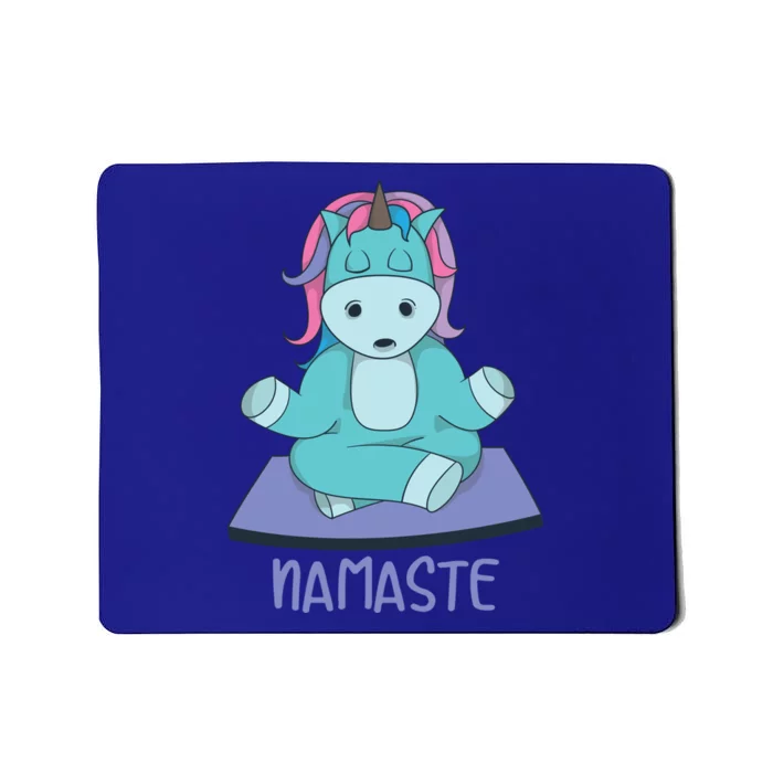 Namaste Yoga Funny Meditating Magical Creature Gift Mousepad