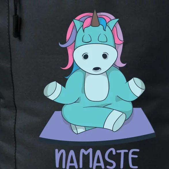 Namaste Yoga Funny Meditating Magical Creature Gift Daily Commute Backpack