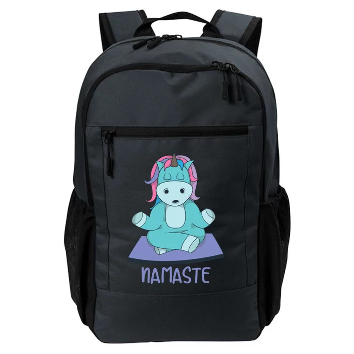 Namaste Yoga Funny Meditating Magical Creature Gift Daily Commute Backpack